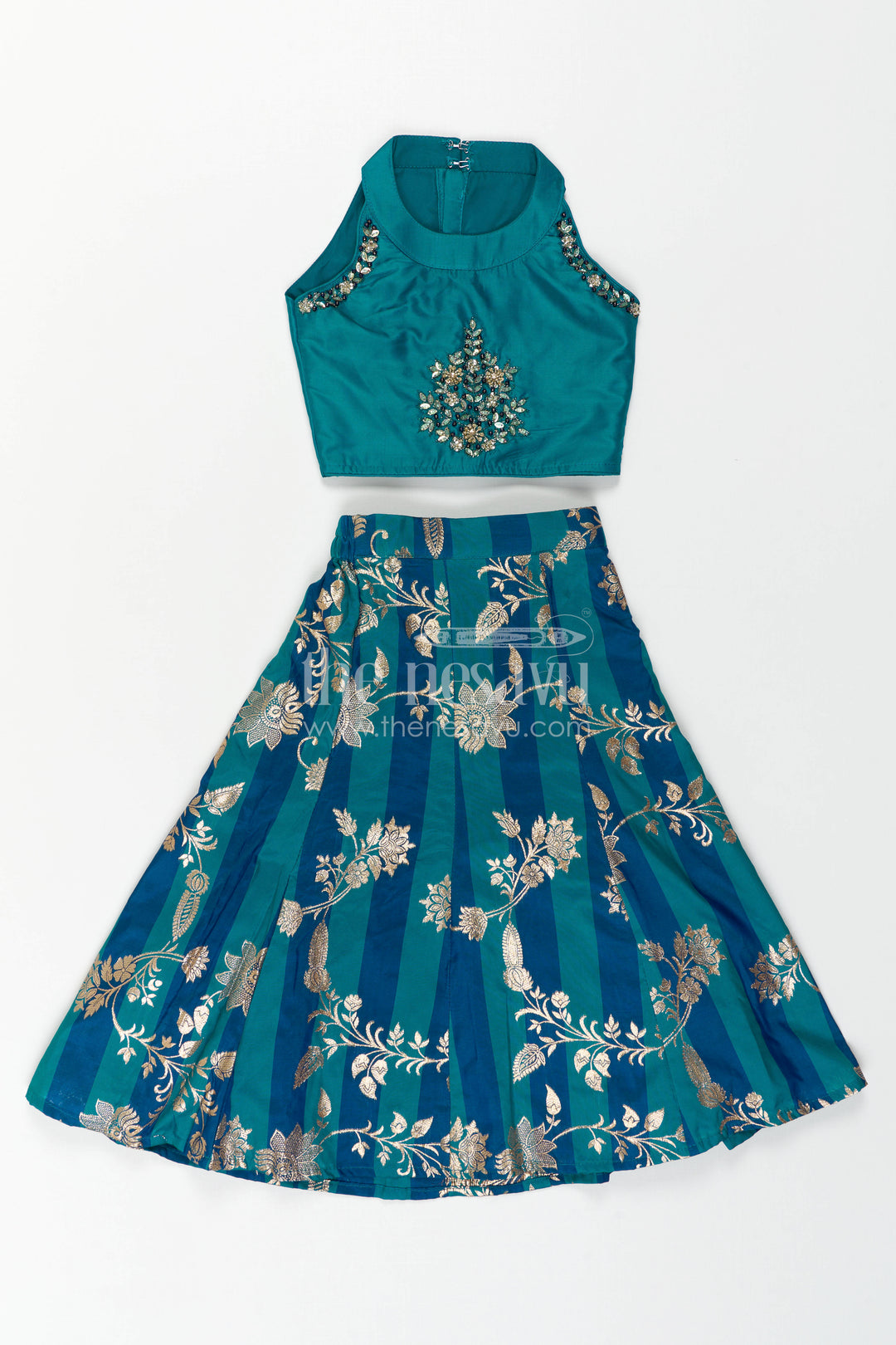 The Nesavu Girls Lehenga Choli Girls Lehenga Choli for Festive Weddings and Dance Events Nesavu Nesavu Girls Lehenga Choli For Festive Weddings Dance Performances And Traditional Celebrations