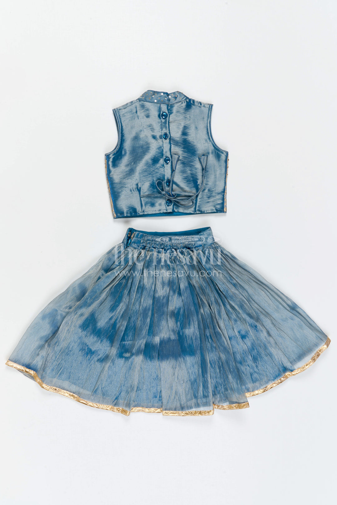 The Nesavu Girls Lehenga Choli Girls Lehenga Choli for Wedding Receptions and Festive Evenings Nesavu Nesavu Girls Lehenga Choli For Receptions And Festive Celebrations With Embroidered Designer Yoke