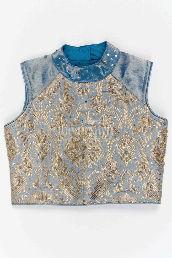 The Nesavu Girls Lehenga Choli Girls Lehenga Choli for Wedding Receptions and Festive Evenings Nesavu Nesavu Girls Lehenga Choli For Receptions And Festive Celebrations With Embroidered Designer Yoke