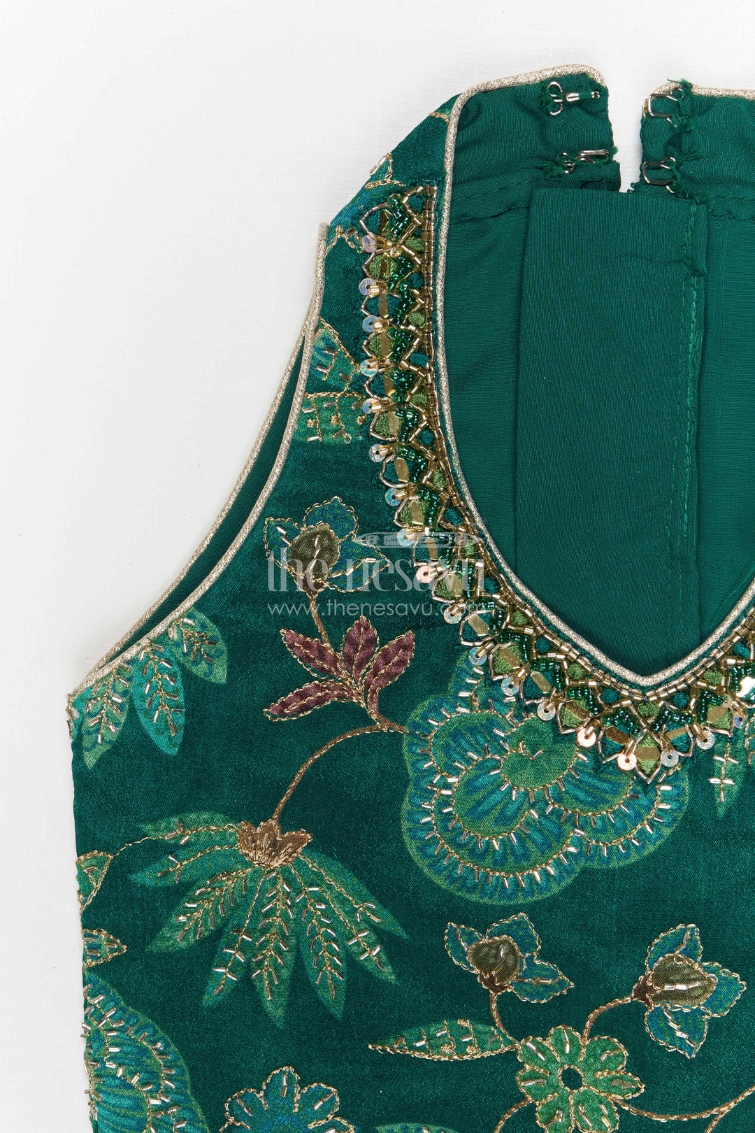 The Nesavu Girls Lehenga Choli Girls Lehenga Choli for Weddings and Festival Celebrations Nesavu Nesavu girls georgette embroidered lehenga choli for weddings festive celebrations and special occasions