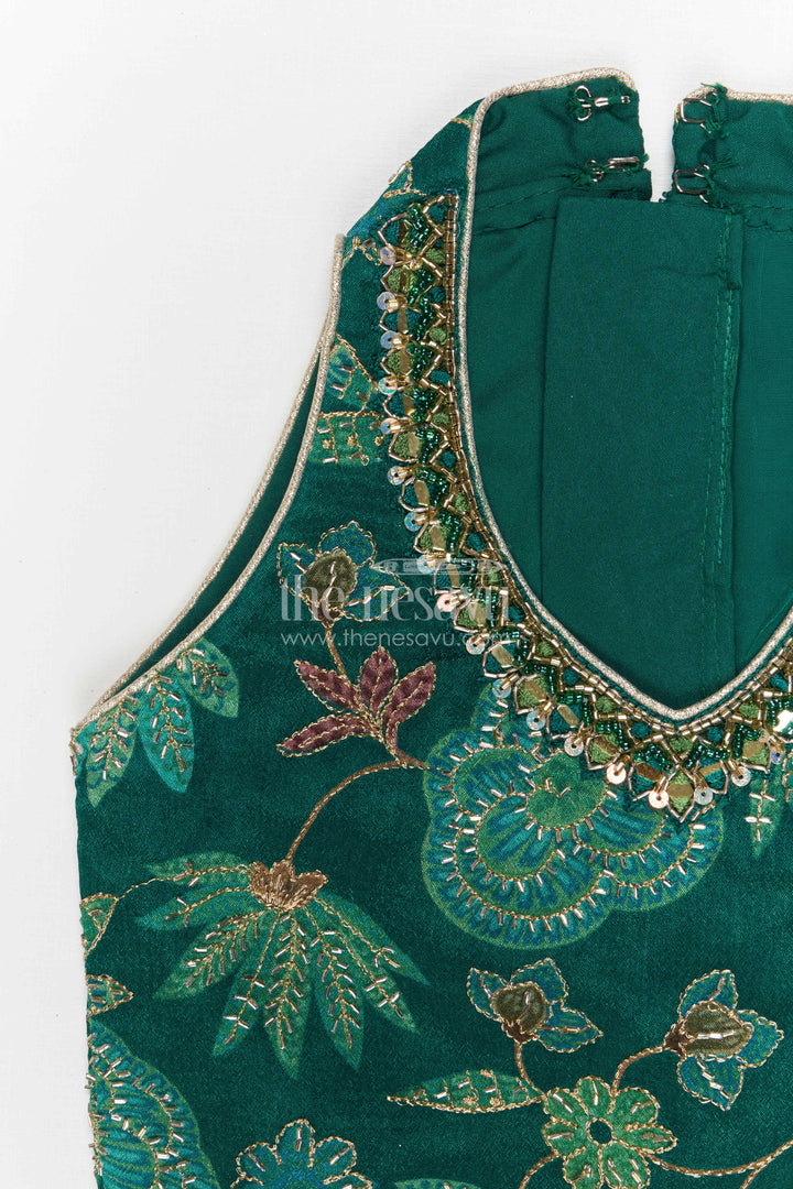 The Nesavu Girls Lehenga Choli Girls Lehenga Choli for Weddings and Festival Celebrations Nesavu Nesavu girls georgette embroidered lehenga choli for weddings festive celebrations and special occasions
