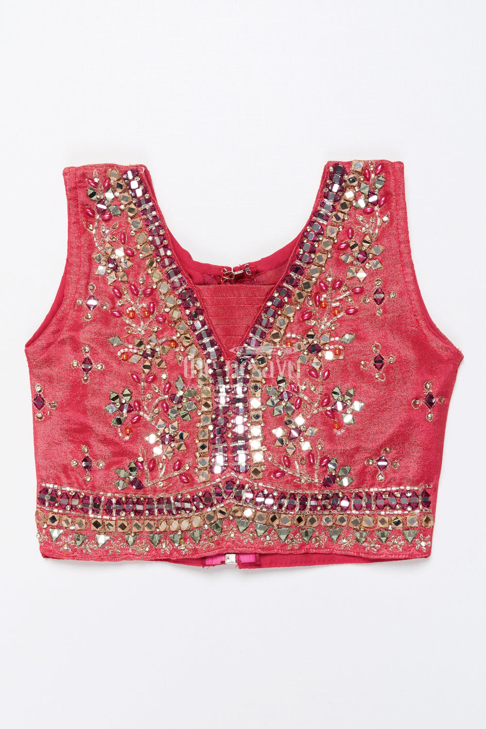 The Nesavu Girls Lehenga Choli Girls Lehenga Choli for Weddings and Festive Celebrations Nesavu Nesavu designer lehenga choli girls mirror embroidery weddings festive occasions