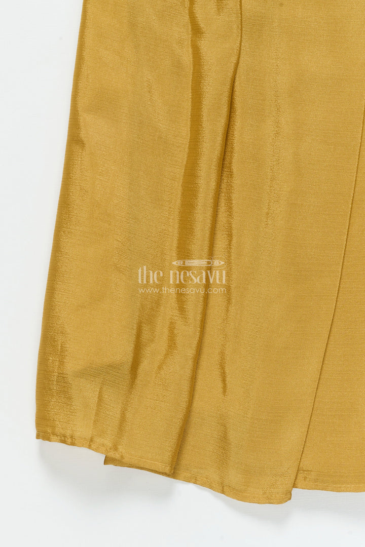 The Nesavu Girls Lehenga Choli Girls Lehenga Choli for Weddings and Festive Events Nesavu Nesavu girls lehenga choli muslin silk embroidery weddings festive occasions