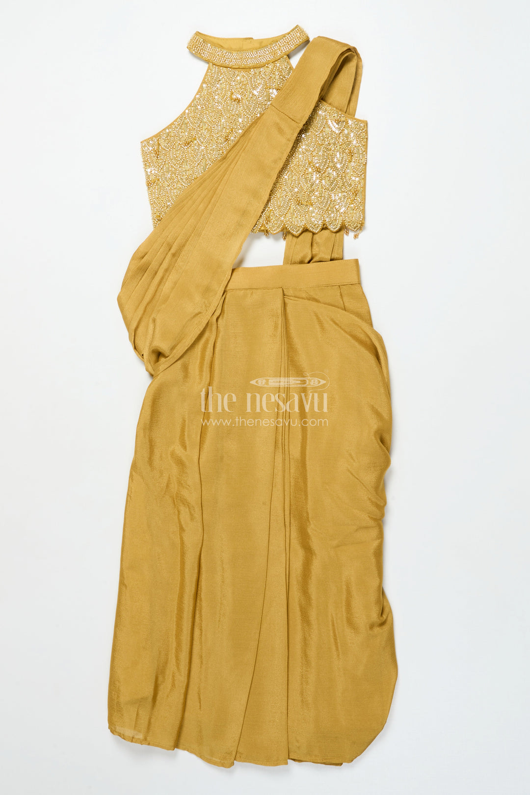 The Nesavu Girls Lehenga Choli Girls Lehenga Choli for Weddings and Festive Events Nesavu Nesavu girls lehenga choli muslin silk embroidery weddings festive occasions