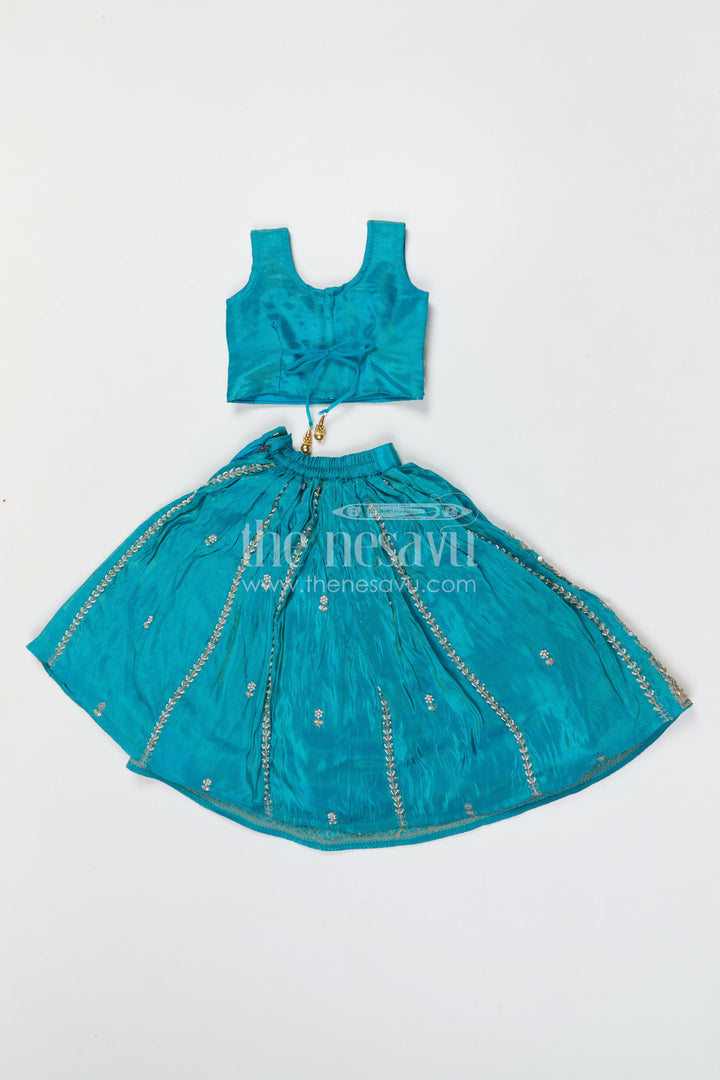 The Nesavu Girls Lehenga Choli Girls Lehenga Choli for Weddings and Festive Family Functions Nesavu Nesavu girls lehenga choli for weddings festive celebrations viscose silk outfit with designer embroidery