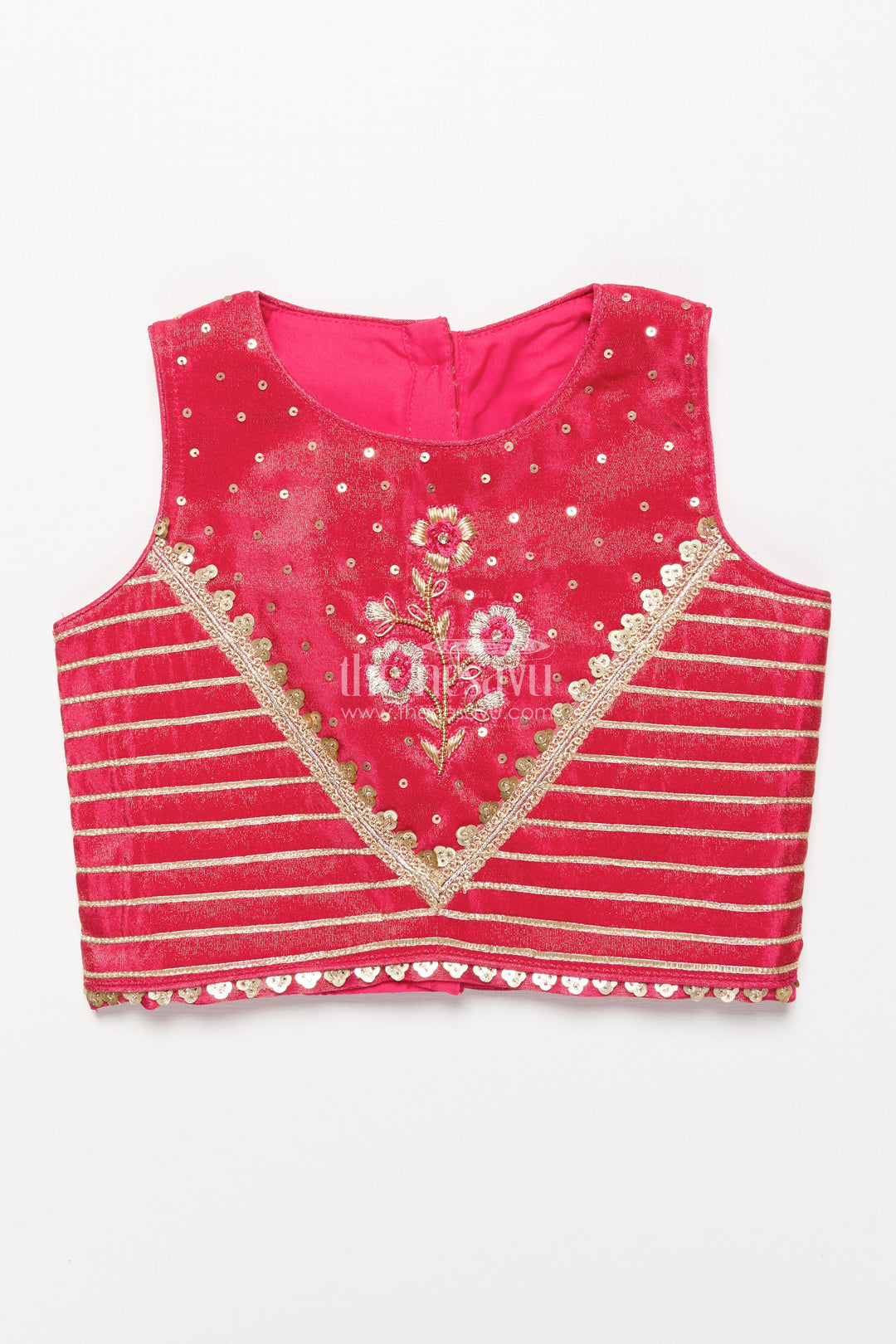 The Nesavu Girls Ethnic Lehenga Girls Lehenga Choli for Weddings and Festive Family Occasions Nesavu Nesavu shimmer silk lehenga choli girls embroidery perfect weddings cultural celebrations