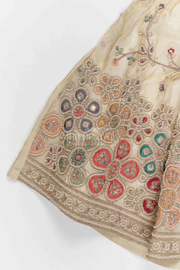 The Nesavu Girls Lehenga Choli Girls Lehenga Choli for Weddings and Festive Occasions Nesavu Nesavu girls lehenga choli for weddings and festive occasions with designer embroidery