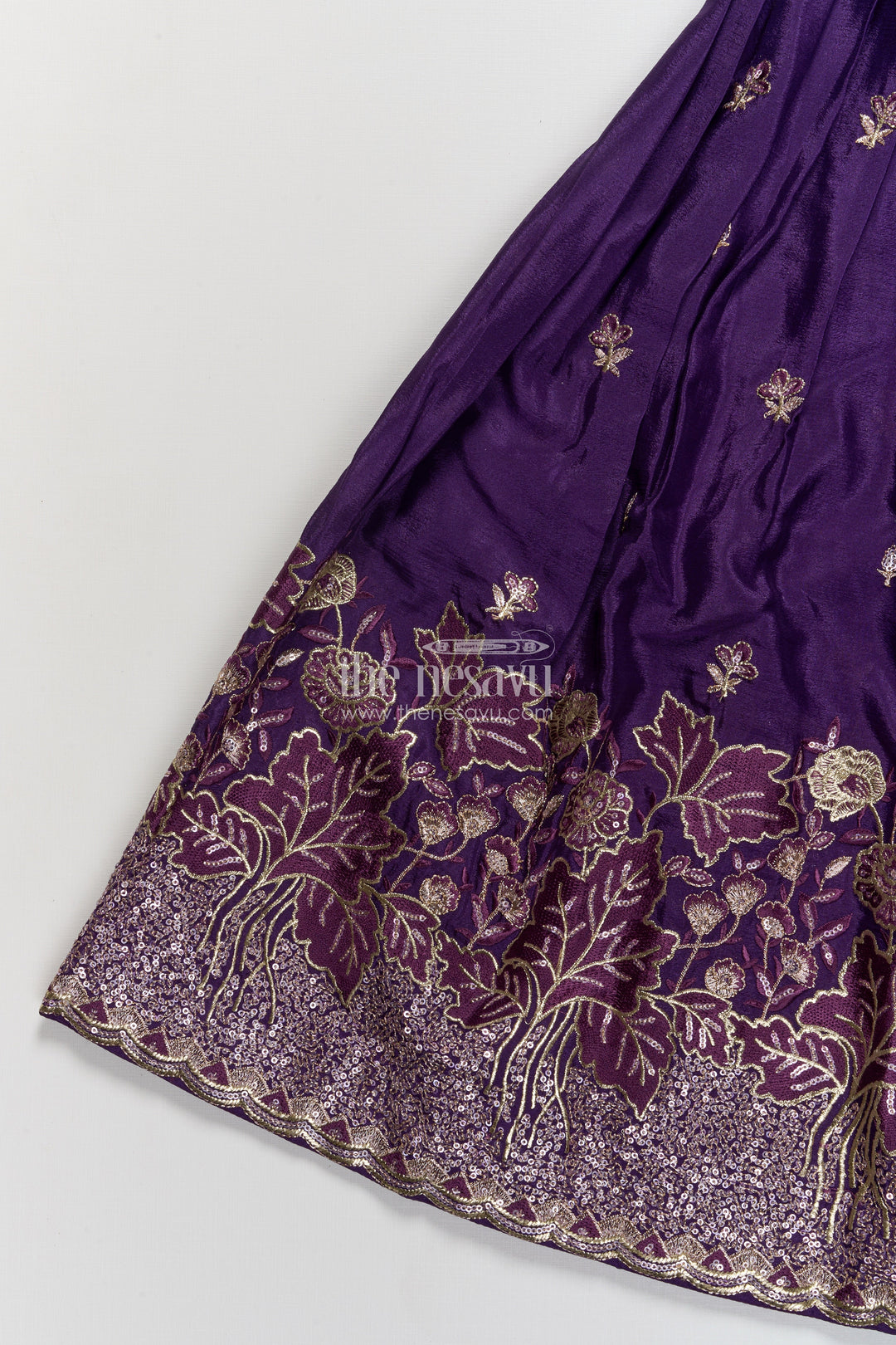 The Nesavu Girls Lehenga Choli Girls Lehenga Choli for Weddings and Festive Photoshoots Nesavu Nesavu girls lehenga choli viscose silk embroidery perfect weddings traditional functions