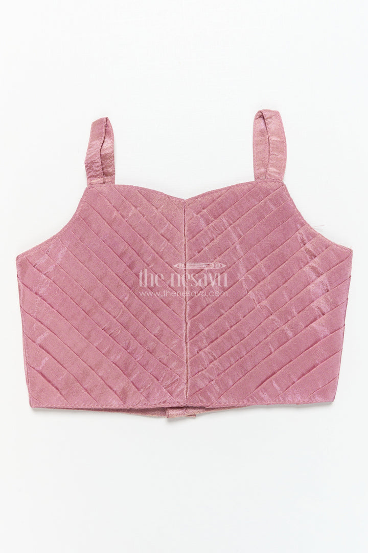 The Nesavu Girls Lehenga Choli Girls Lehenga Choli Set for Weddings and Festive Celebrations Nesavu Nesavu girls lehenga choli set jacket weddings festive family functions