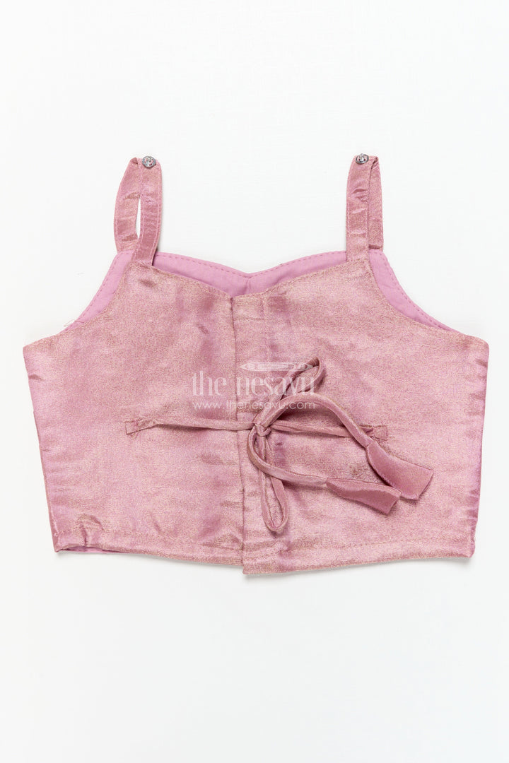 The Nesavu Girls Lehenga Choli Girls Lehenga Choli Set for Weddings and Festive Celebrations Nesavu Nesavu girls lehenga choli set jacket weddings festive family functions