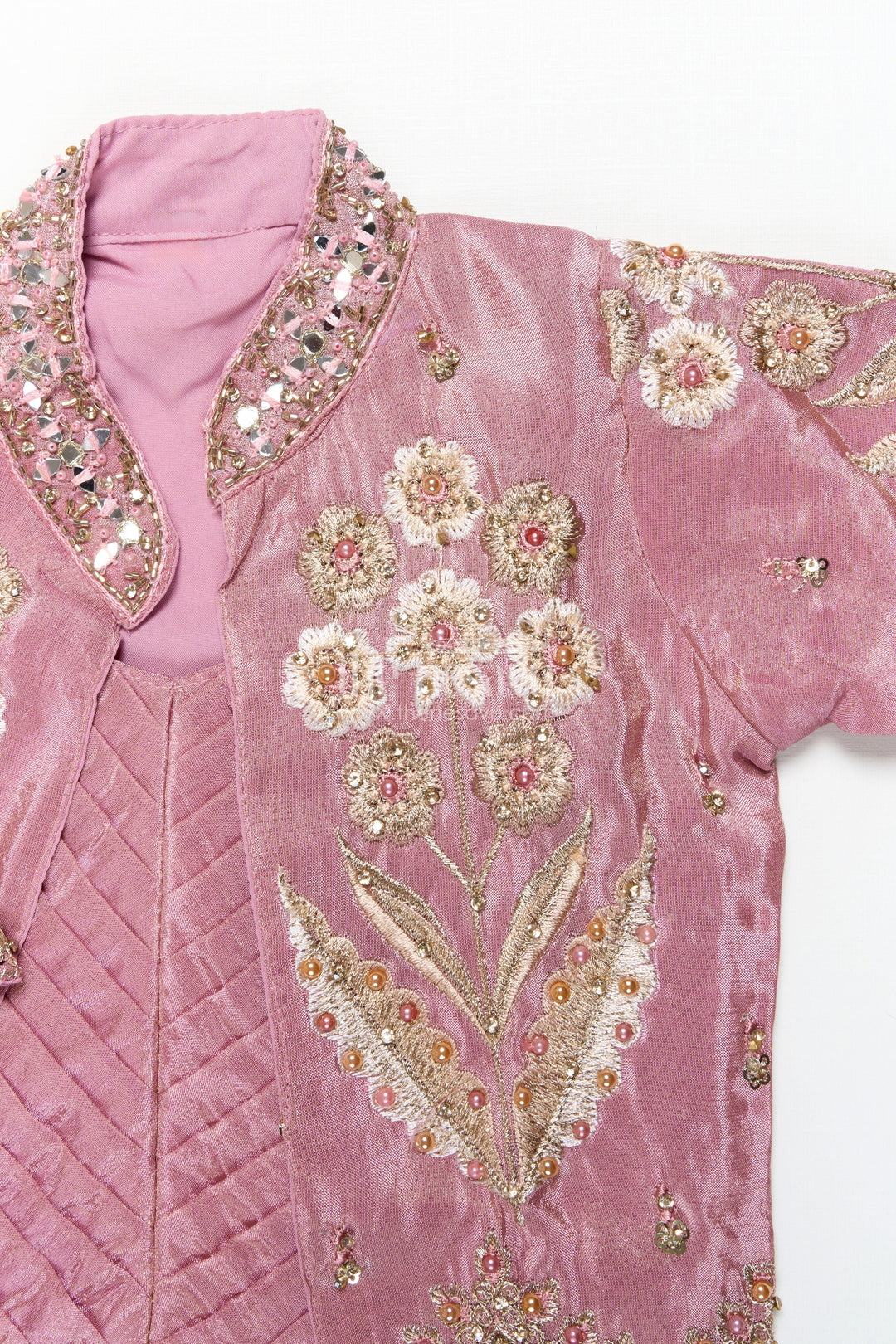 The Nesavu Girls Lehenga Choli Girls Lehenga Choli Set for Weddings and Festive Celebrations Nesavu Nesavu girls lehenga choli set jacket weddings festive family functions