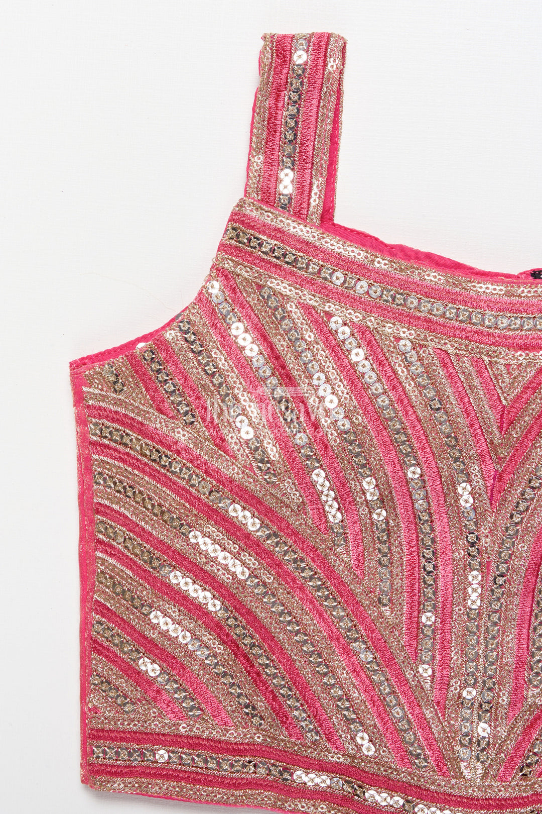 The Nesavu Girls Lehenga Choli Girls Lehenga Choli Set for Weddings and Festive Occasions Nesavu Nesavu designer lehenga choli girls embroidered georgette blouse flared festive skirt