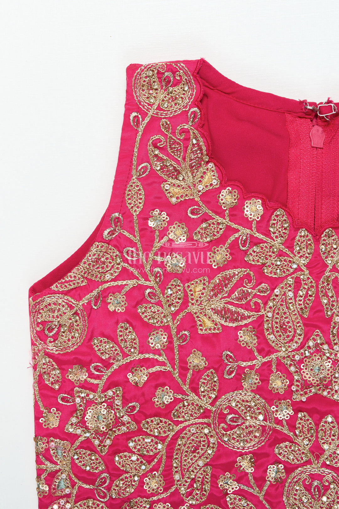 The Nesavu Girls Lehenga Choli Girls Lehenga Choli Set with Embroidered Shrug for Celebrations Nesavu Nesavu girls lehenga set embroidered shrug muslin silk weddings Diwali