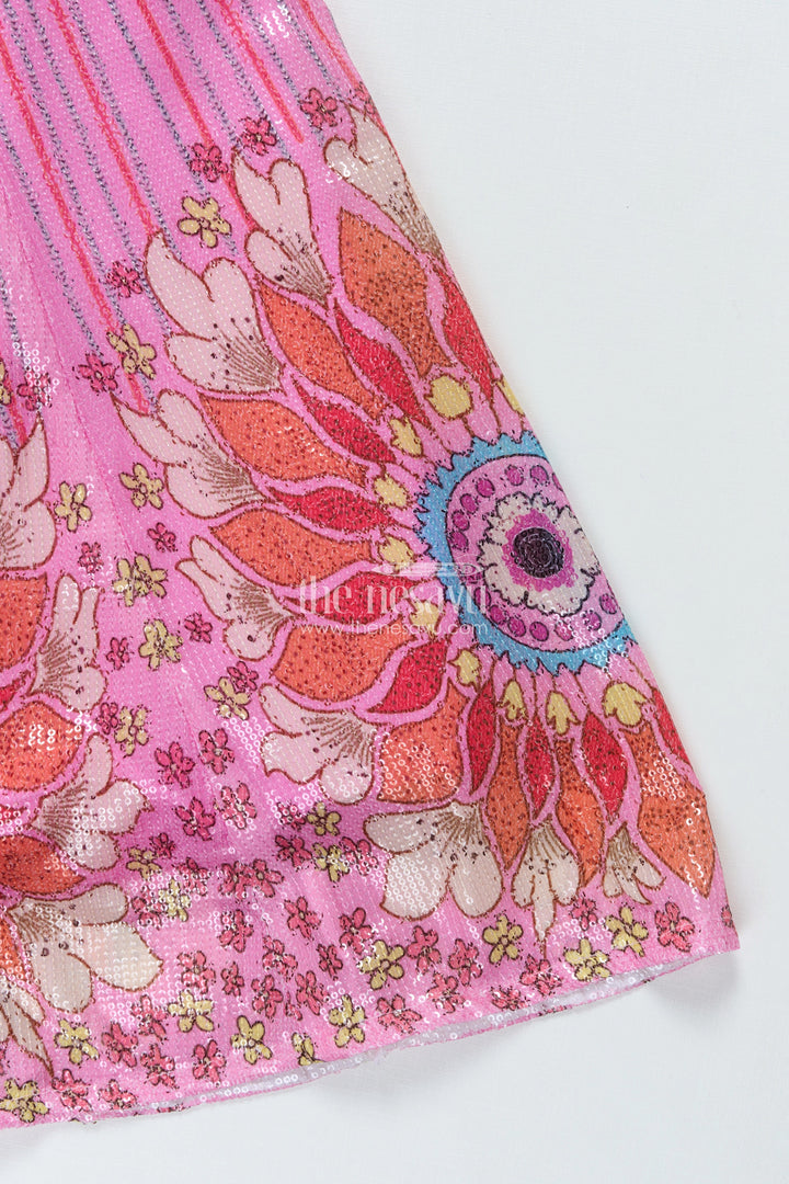 The Nesavu Girls Lehenga Choli Girls Lehenga Choli with Designer Embroidery for Weddings and Festive Occasions Nesavu Nesavu girls lehenga choli designer embroidery sequin detailing perfect weddings festivals