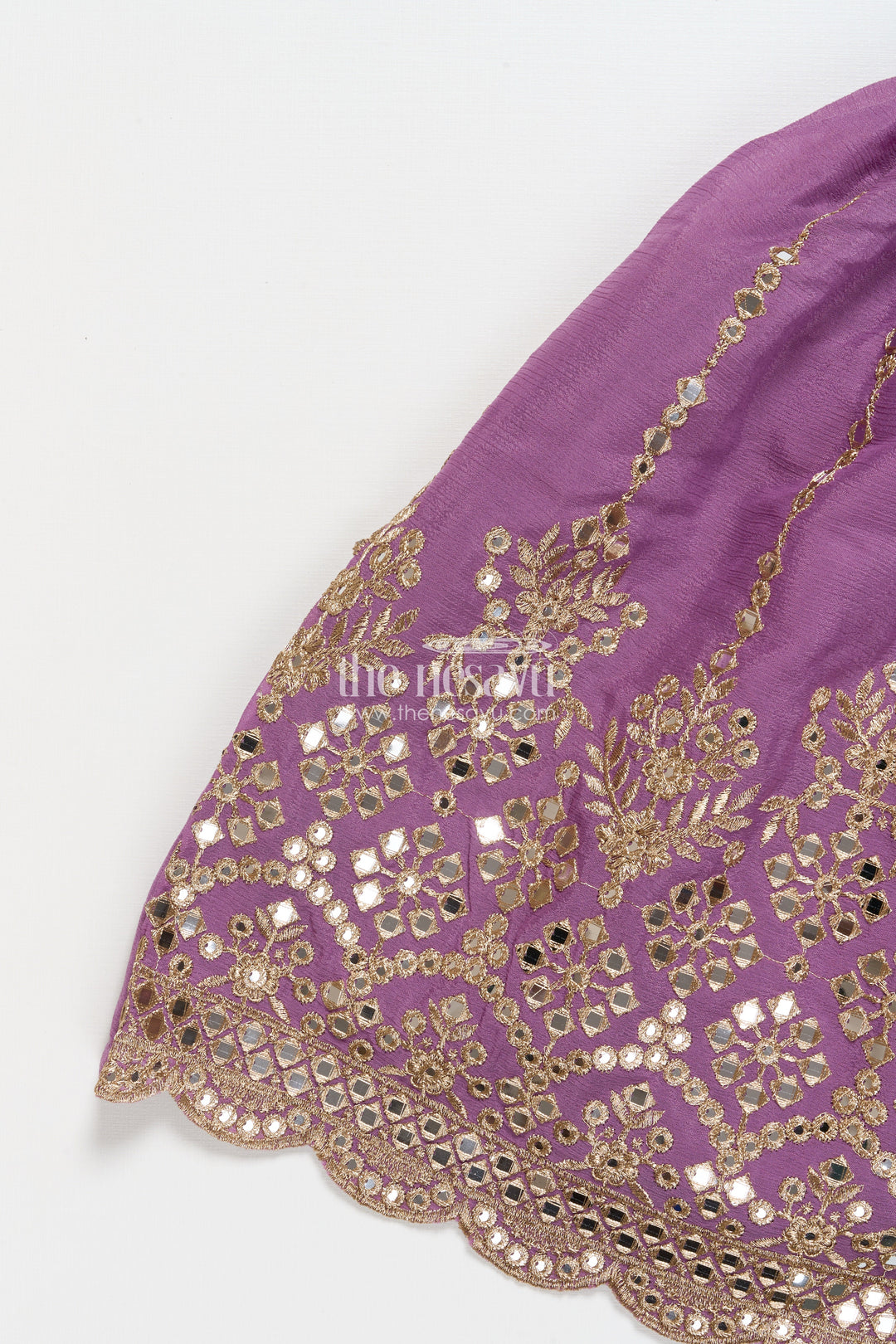 The Nesavu Girls Lehenga Choli Girls Lehenga Choli with Designer Yoke and Festive Dupatta Nesavu Nesavu girls lehenga choli designer yoke festive dupatta