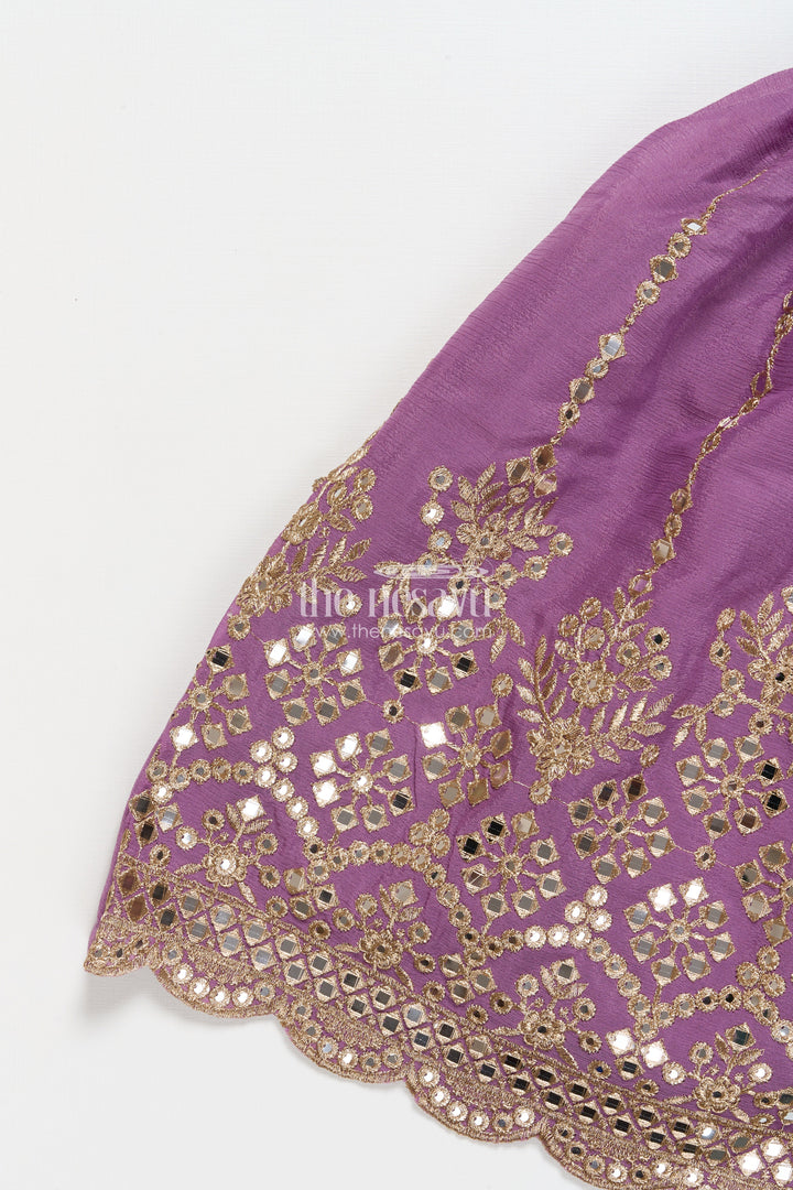 The Nesavu Girls Lehenga Choli Girls Lehenga Choli with Designer Yoke and Festive Dupatta Nesavu Nesavu girls lehenga choli designer yoke festive dupatta