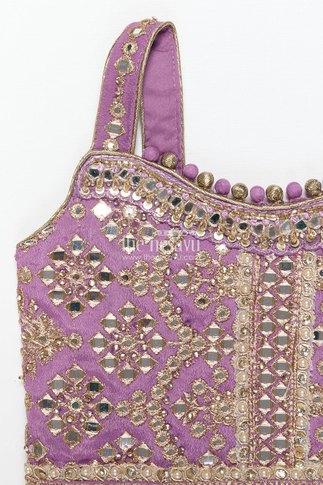 The Nesavu Girls Lehenga Choli Girls Lehenga Choli with Designer Yoke and Festive Dupatta Nesavu Nesavu girls lehenga choli designer yoke festive dupatta