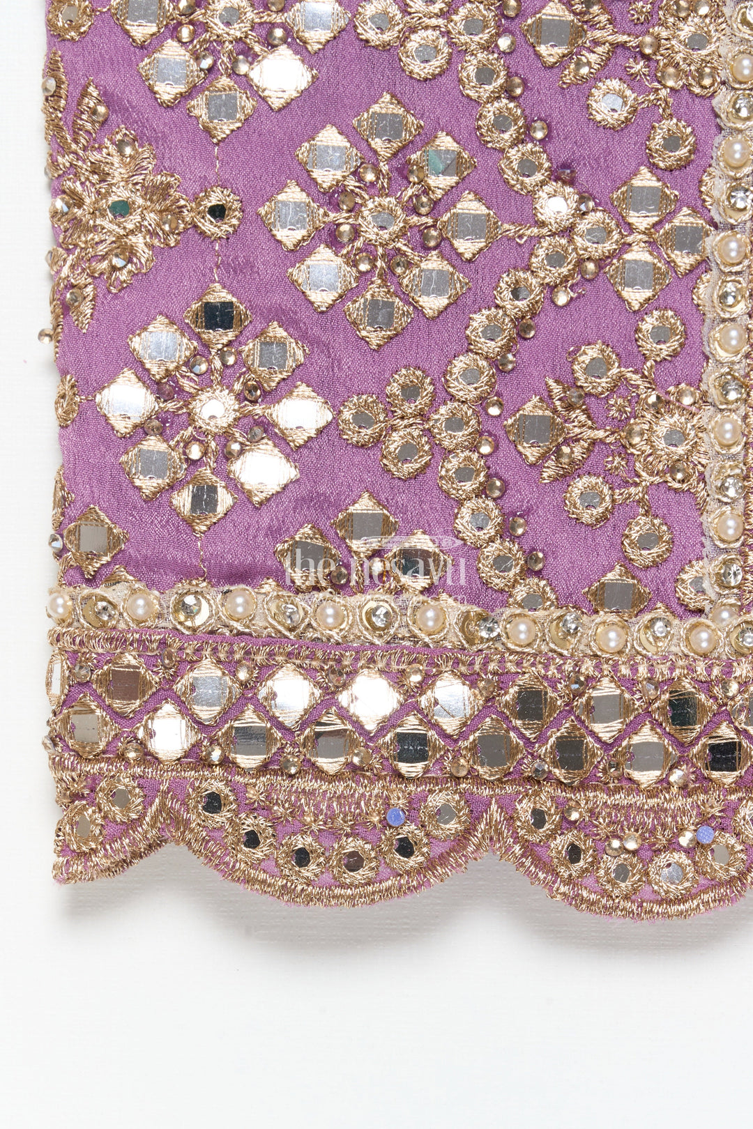 The Nesavu Girls Lehenga Choli Girls Lehenga Choli with Designer Yoke and Festive Dupatta Nesavu Nesavu girls lehenga choli designer yoke festive dupatta