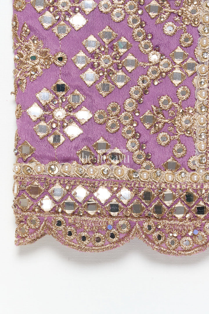 The Nesavu Girls Lehenga Choli Girls Lehenga Choli with Designer Yoke and Festive Dupatta Nesavu Nesavu girls lehenga choli designer yoke festive dupatta