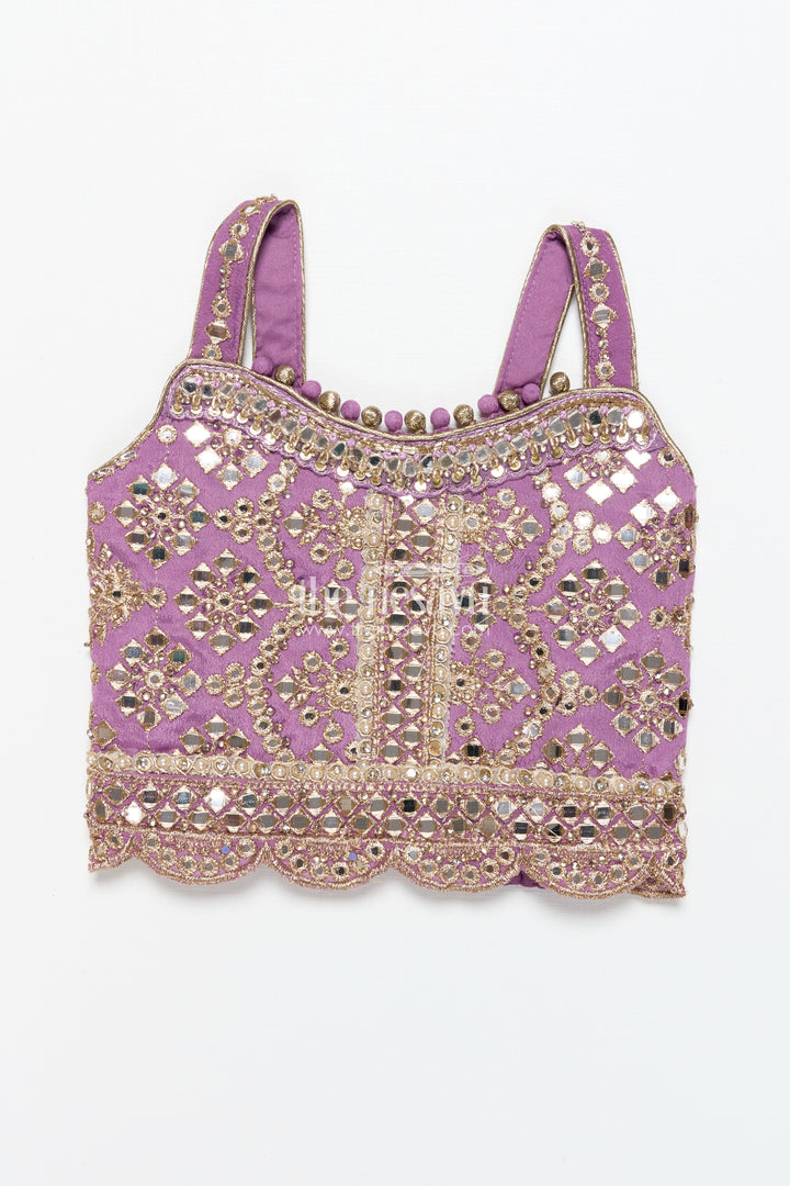 The Nesavu Girls Lehenga Choli Girls Lehenga Choli with Designer Yoke and Festive Dupatta Nesavu Nesavu girls lehenga choli designer yoke festive dupatta