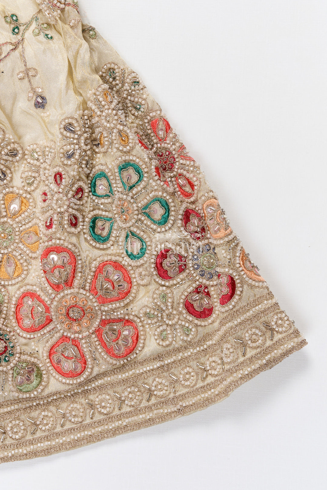 The Nesavu Girls Lehenga Choli Girls Lehenga Choli with Embroidery for Festive Weddings and Family Events Nesavu Nesavu embroidered lehenga choli girls tissue viscose silk perfect weddings festivals