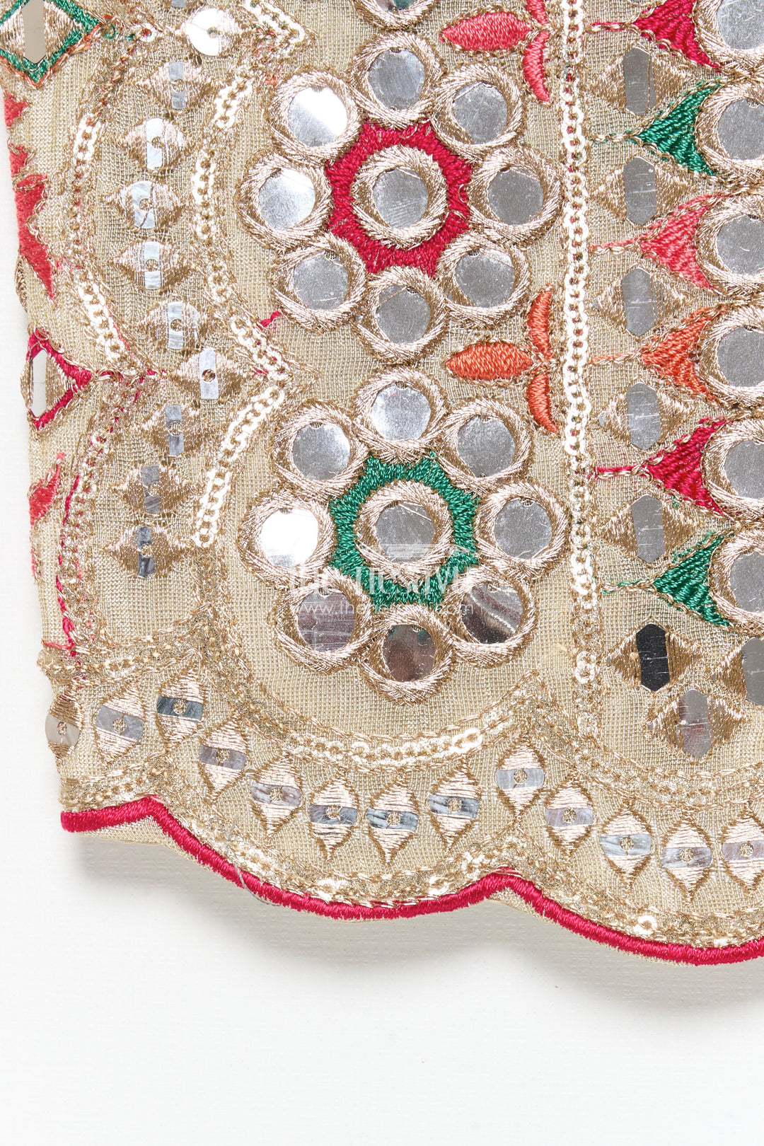 The Nesavu Girls Lehenga Choli Girls Lehenga Choli with Mirror Work and Festive Design Nesavu Nesavu girls lehenga choli mirror work festive design