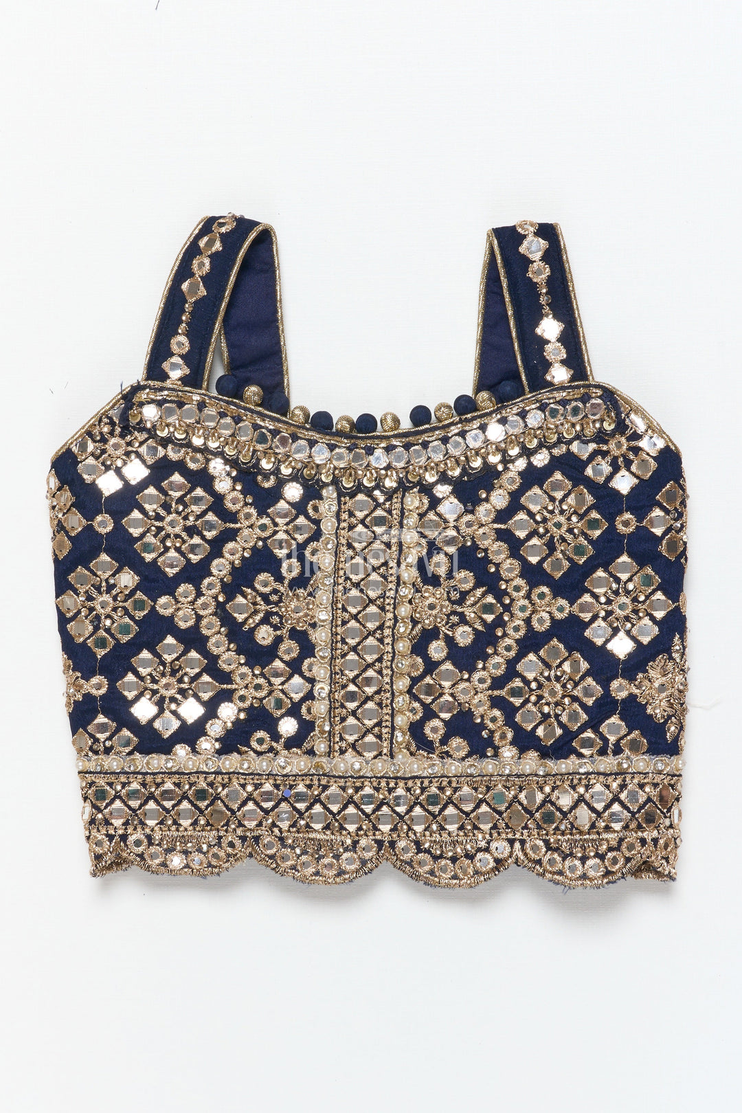 The Nesavu Girls Lehenga Choli Girls Lehenga Choli with Royal Festive Yoke and Dupatta Nesavu Nesavu girls lehenga choli festive yoke dupatta