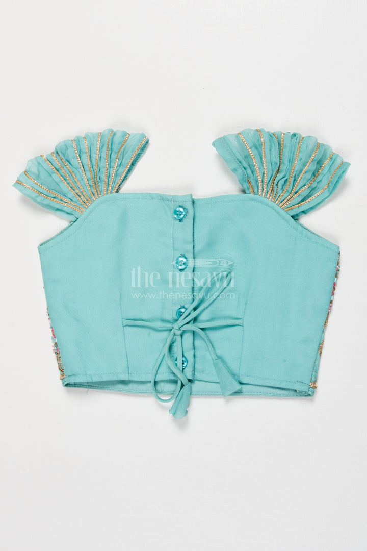 The Nesavu Girls Fancy Lehenga Girls Lehenga for Weddings and Festive Family Functions Nesavu Nesavu girls lehenga festive weddings traditional family occasions