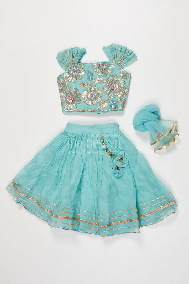 The Nesavu Girls Fancy Lehenga Girls Lehenga for Weddings and Festive Family Functions Nesavu Nesavu girls lehenga festive weddings traditional family occasions