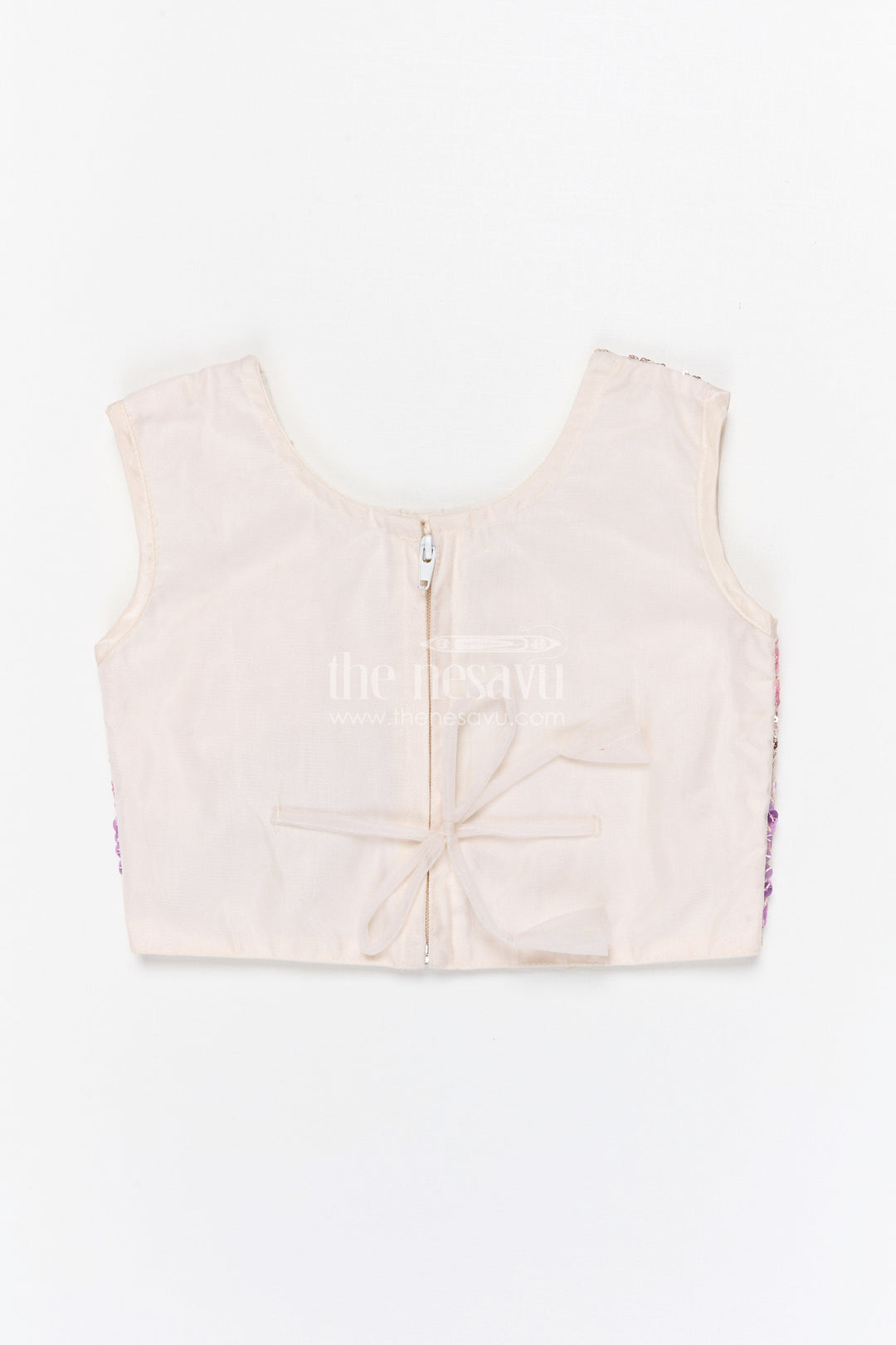 The Nesavu Girls Fancy Lehenga Girls Lehenga Set for Weddings and Grand Festive Celebrations Nesavu Nesavu girls soft net lehenga set with designer embroidered yoke for weddings