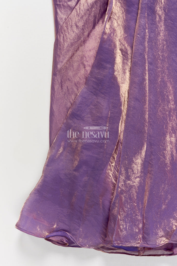 The Nesavu Girls Fancy Lehenga Girls Lehenga Set with Jacket for Festive Weddings Nesavu Nesavu girls lehenga set embroidered jacket weddings festive parties