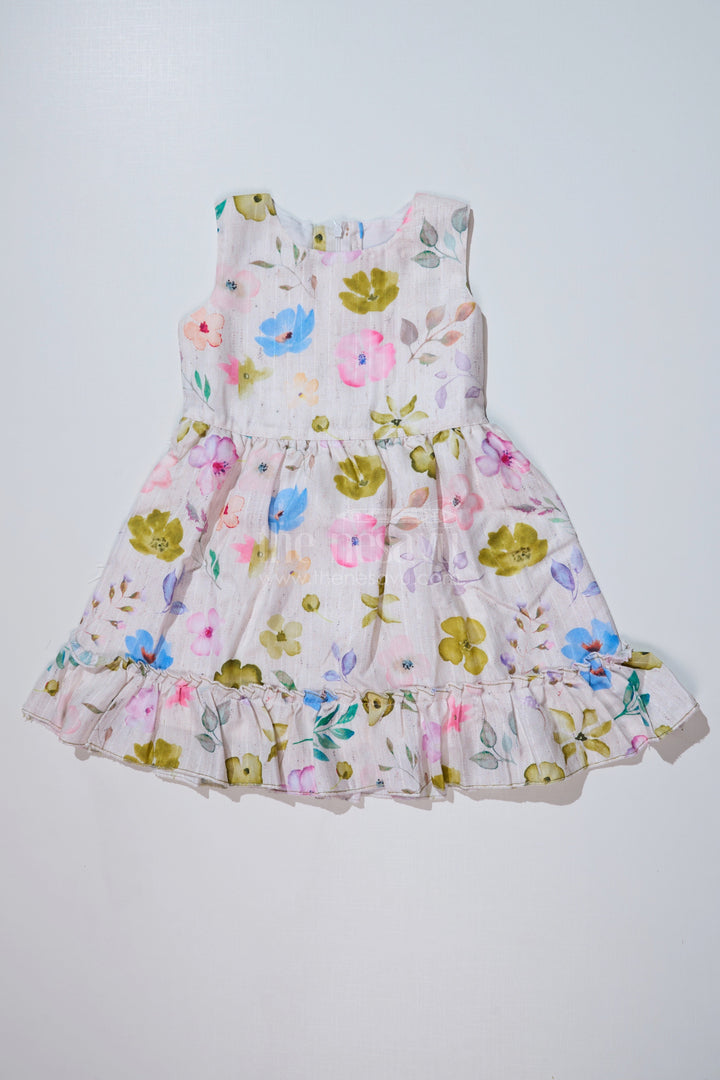 The Nesavu Girls Fancy Frock Girls Matching Dress and Coat Sets in Floral Digital Print with Stylish Green Blazer Nesavu Girls Matching Dress Coat Sets Floral Digital Print Stylish Green Blazer | The Nesavu