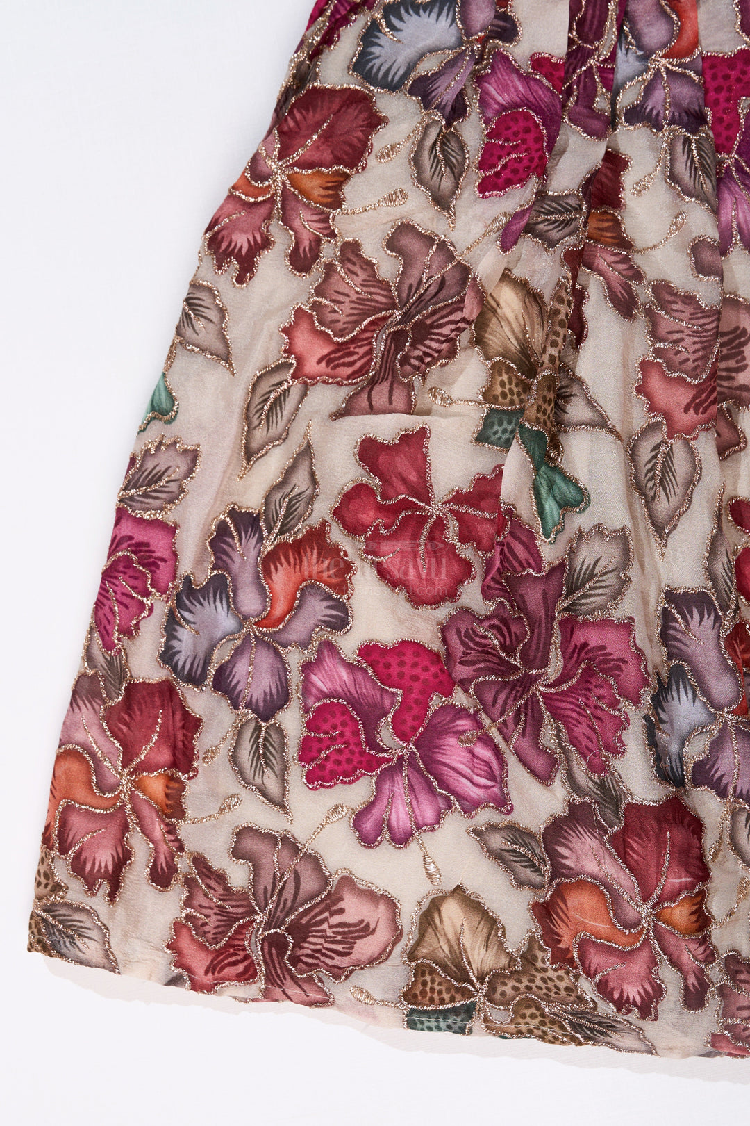 The Nesavu Girls Lehenga Choli Girls Mirror Work Choli with Digital Printed Georgette Skirt for Stylish Festive Look Nesavu Girls Mirror Work Choli Digital Printed Georgette Skirt Festive Wedding Wear | The Nesavu