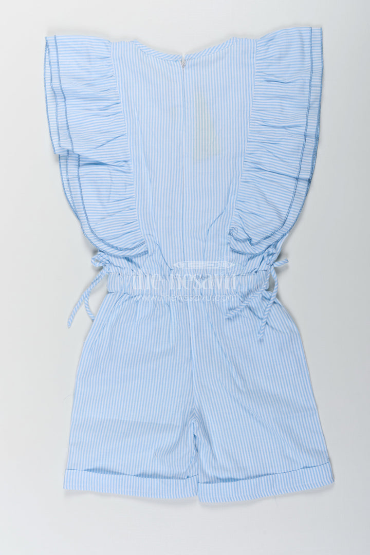 The Nesavu Girls Cotton Frock Girls Night Frock in Soft Cotton with Striped Pattern and Sequin Teddy Bear Design Nesavu Girls Night Frock Soft Cotton Striped Pattern Sequin Teddy Bear Design | The Nesavu