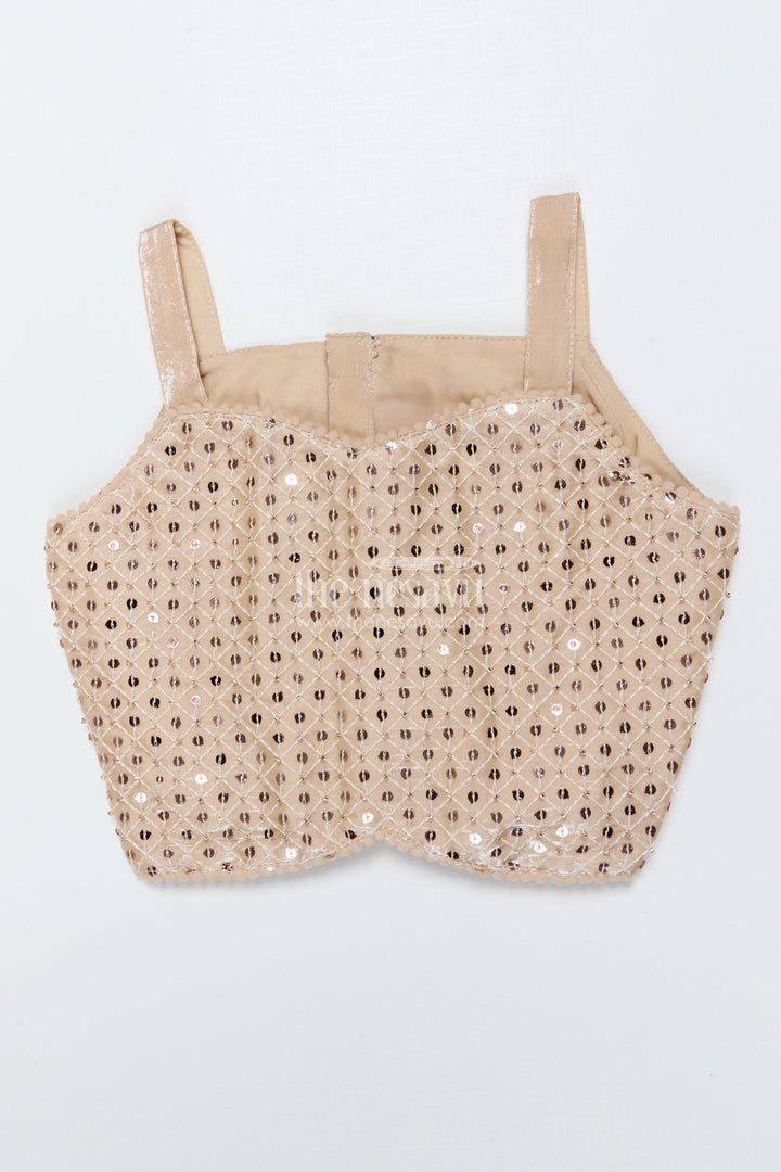 The Nesavu Girls Fancy Lehenga Girls Organza Lehenga with Embroidered Jacket for Birthday and Cultural Events Nesavu Nesavu girls organza lehenga embroidered jacket birthdays cultural performances