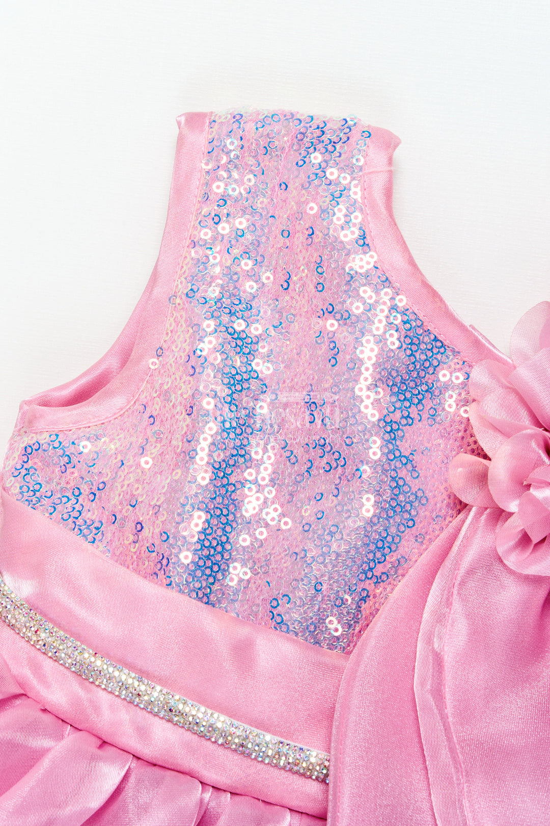 The Nesavu Girls Fancy Party Frock Girls Organza Party Frock with Sequin Work for Birthdays and Evening Events Nesavu Nesavu girls organza party frock sequin embroidery birthday celebrations evening wear