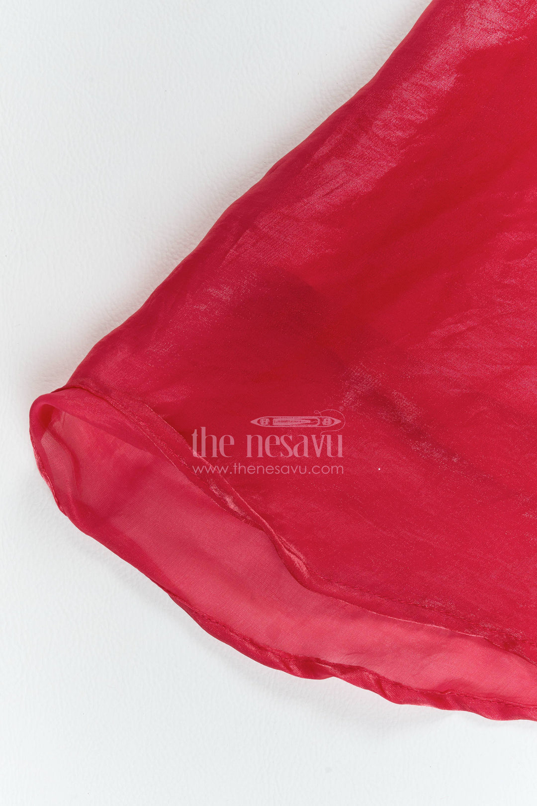The Nesavu Girls Sharara / Plazo Set Girls Organza Sharara Set for Weddings Parties and Festive Functions Nesavu Nesavu Girls Organza Sharara Set For Weddings Parties Festive Functions And Elegant Family Celebrations