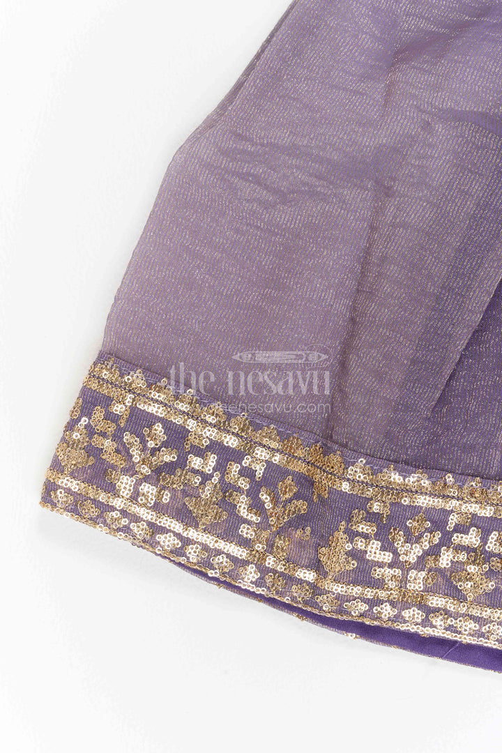 The Nesavu Girls Sharara / Plazo Set Girls Palazzo Set for Wedding Functions and Traditional Festivities Nesavu Nesavu Girls Viscose Silk Palazzo Set For Wedding Functions Traditional Festivities And Family Ceremonies