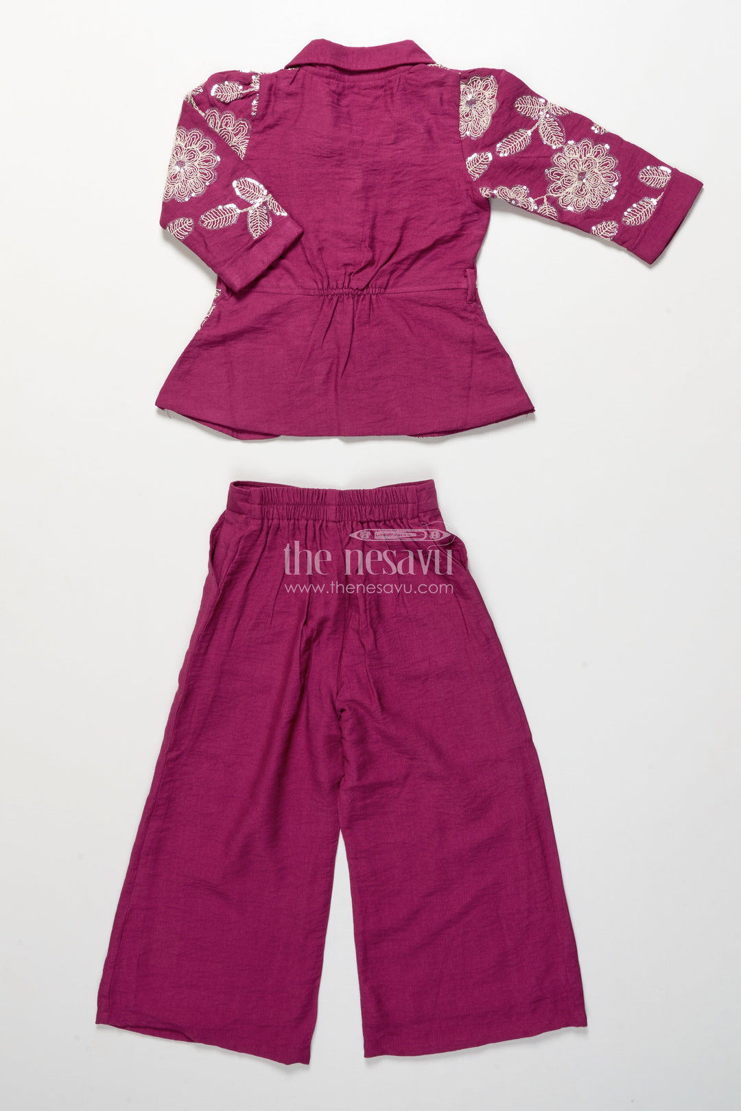 The Nesavu Girls Casual Set Girls Pant Suit for Festive Functions and Modern Ethnic Dressing Nesavu Nesavu girls pant suit festive functions stylish cultural celebrations