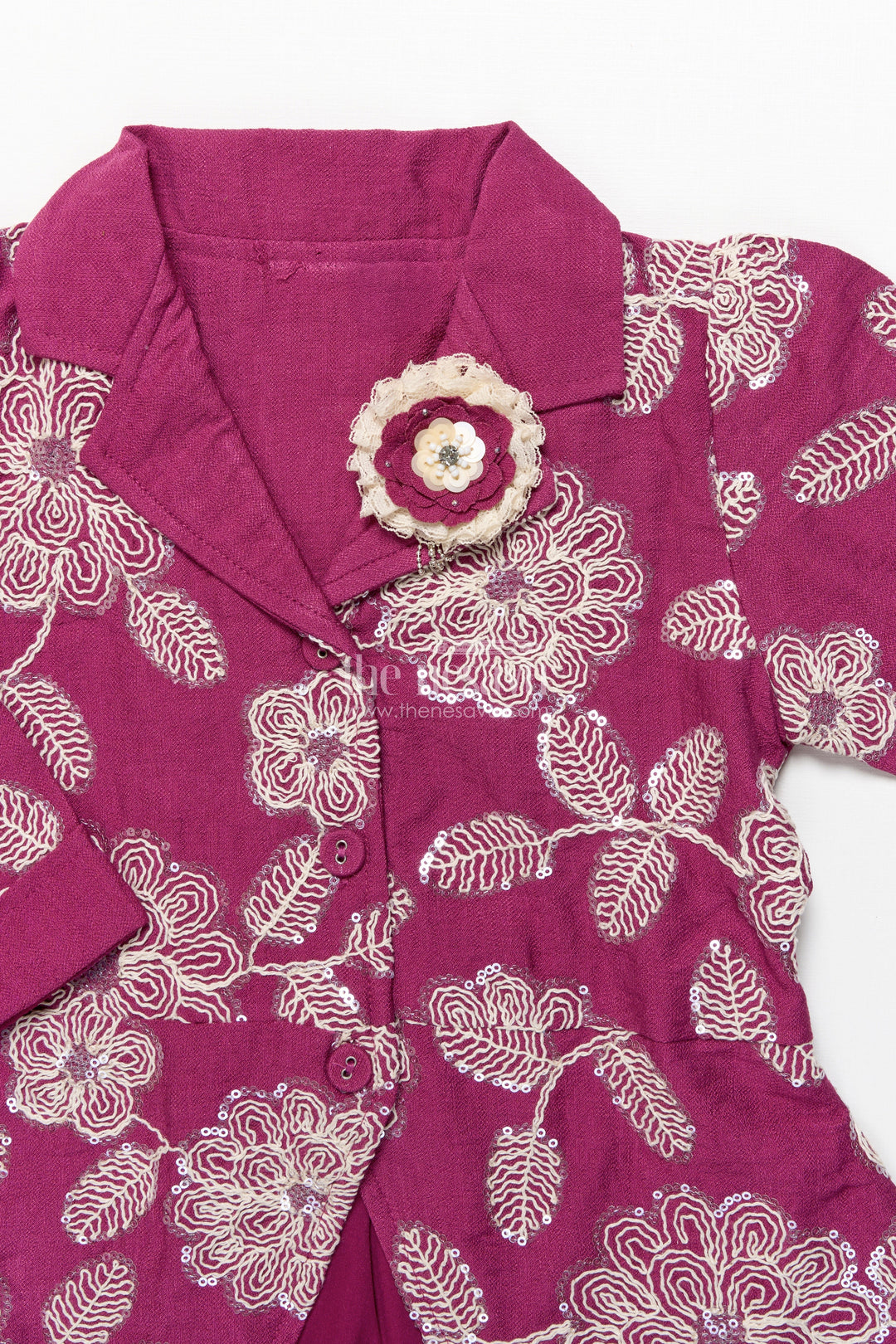 The Nesavu Girls Casual Set Girls Pant Suit for Festive Functions and Modern Ethnic Dressing Nesavu Nesavu girls pant suit festive functions stylish cultural celebrations