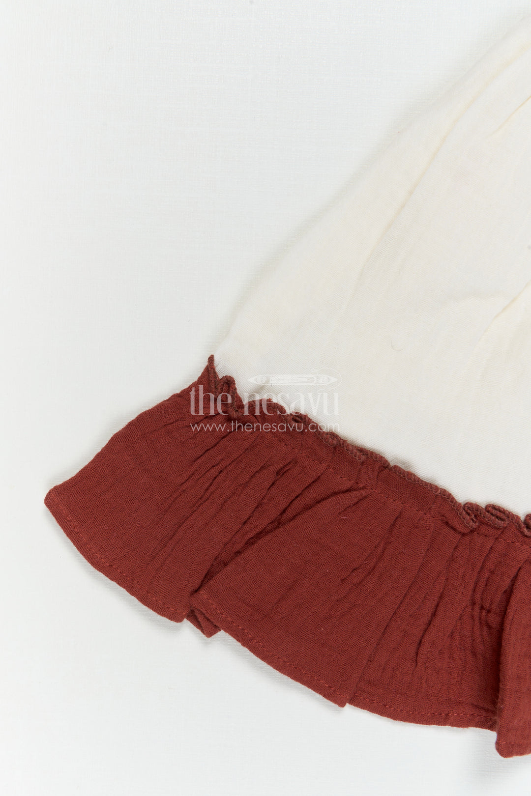 The Nesavu Girls Cotton Frock Girls Party Frock for Special Occasions and Family Celebrations Nesavu Nesavu Girls Party Frock For Special Occasions And Celebrations With Muslin Cotton Flared Design