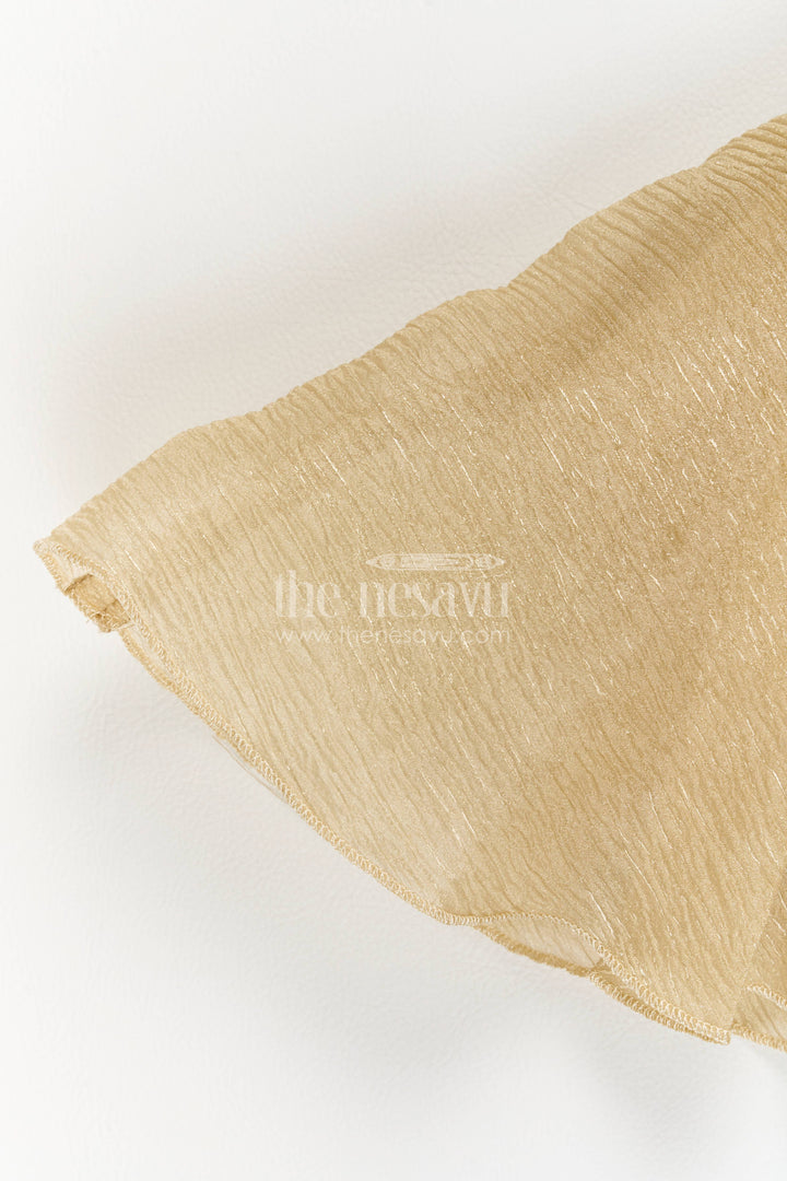 The Nesavu Girls Fancy Party Frock Girls Party Frock in Brown for Portrait Days Nesavu Nesavu Girls Party Frock In Brown With Floral For Portrait Days