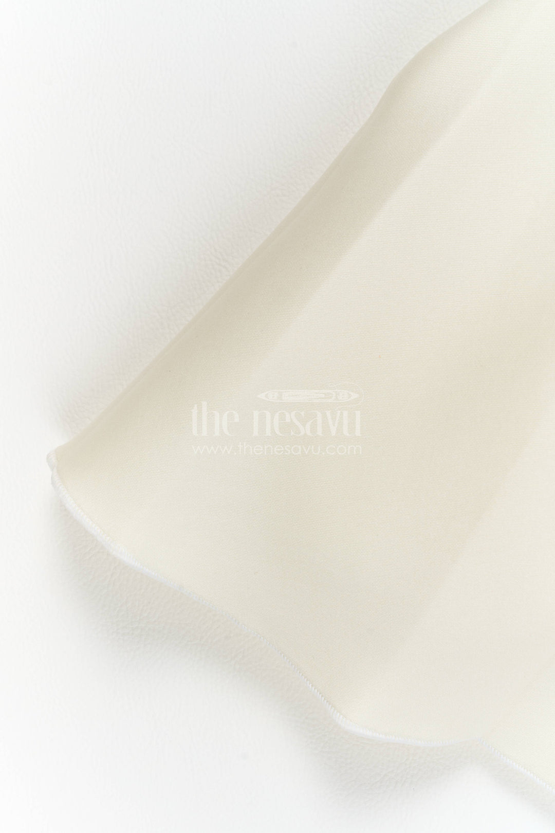 The Nesavu Girls Fancy Party Frock Girls Party Frock in White with Floral Detailing Nesavu Nesavu Girls Party Frock In White With Floral Detailing
