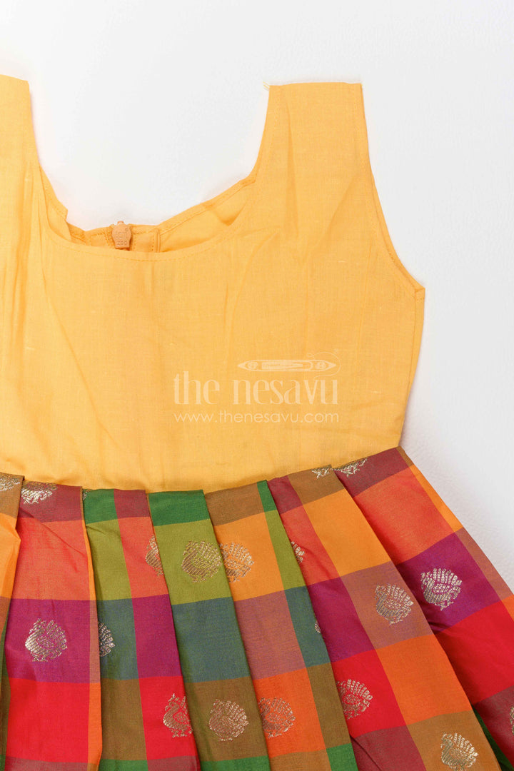 The Nesavu Pattu Pavadai Girls Pattu Pavadai for Temple Visits and Traditional Celebrations Nesavu Nesavu Girls Pattu Pavadai For Temple Visits Weddings And Traditional South Indian Festive Occasions