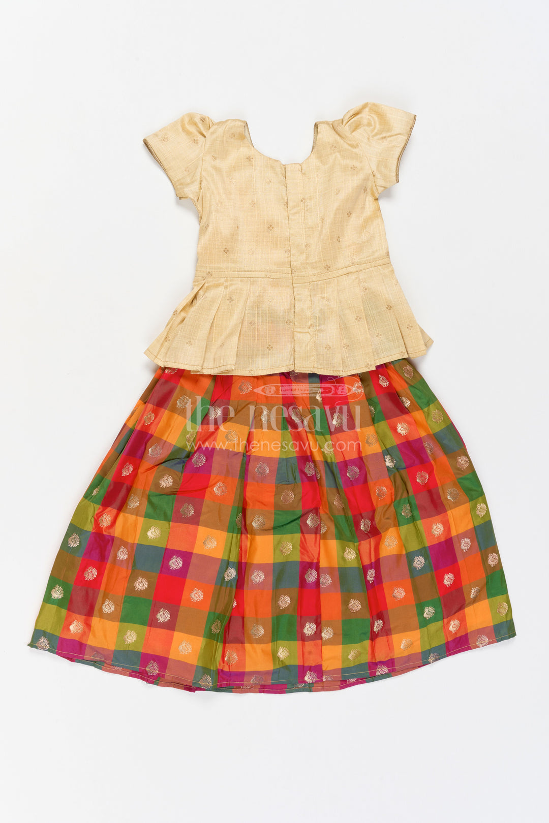 The Nesavu Pattu Pavadai Girls Pattu Pavadai for Temple Visits and Traditional Celebrations Nesavu Nesavu Girls Pattu Pavadai For Temple Visits Weddings And Traditional South Indian Festive Occasions