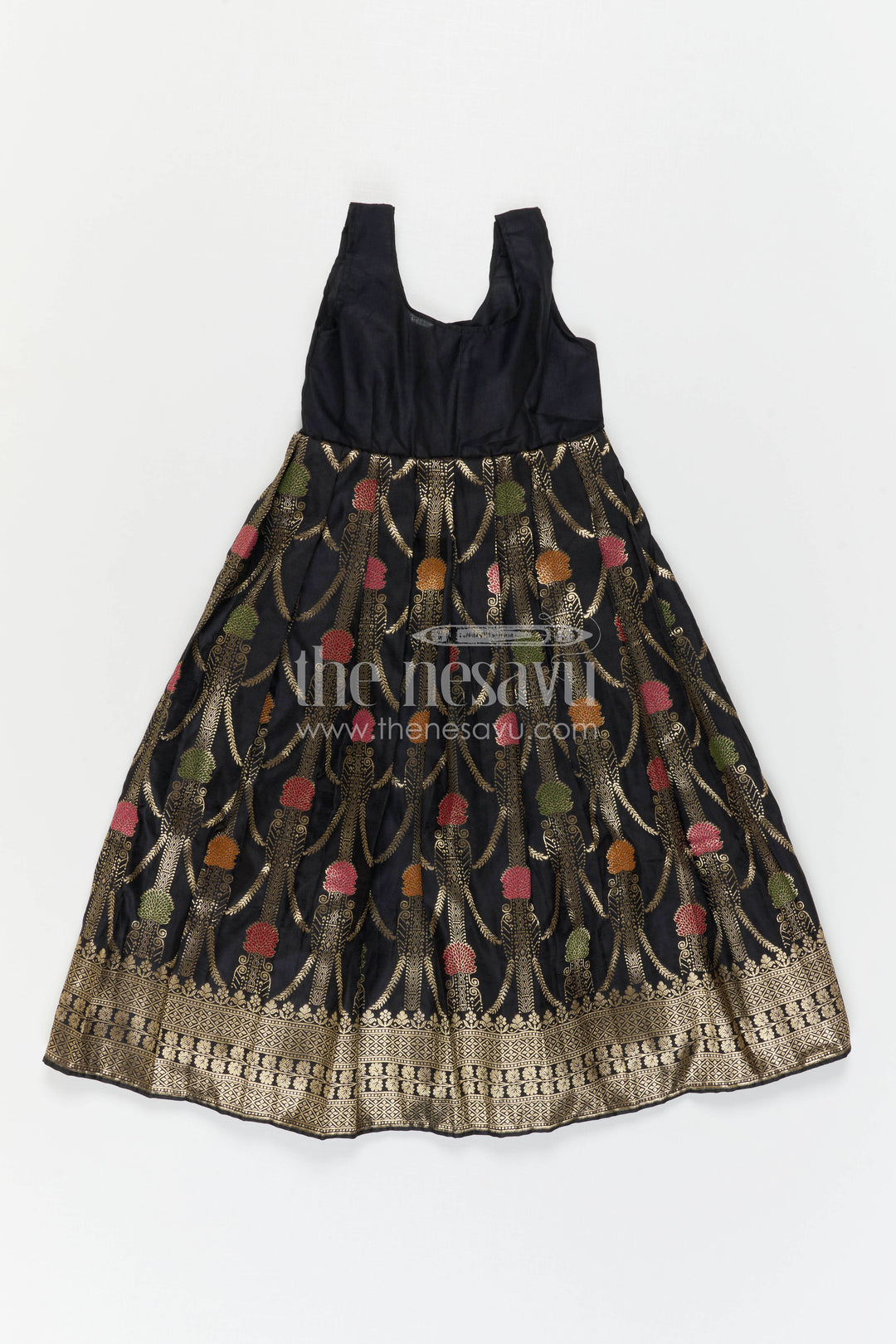 The Nesavu Pattu Pavadai Girls Pattu Pavadai for Traditional Celebrations and Festive Wear Nesavu Nesavu Girls Pattu Pavadai For Traditional Celebrations And Festive Wear With Semi Banaras Silk Design