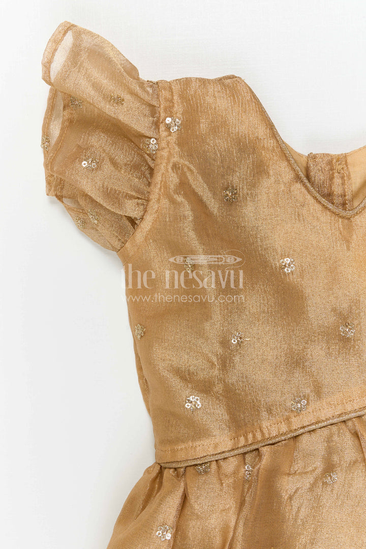 The Nesavu Pattu Pavadai Girls Pattu Pavadai for Traditional Celebrations and Festive Wear Nesavu Nesavu Girls Pattu Pavadai For Traditional Celebrations And Festive Wear With Semi Banaras Silk Design