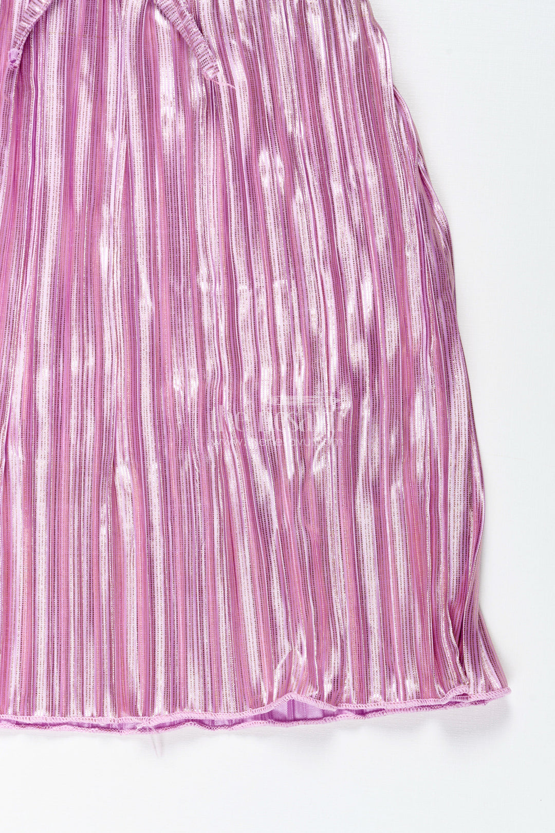 The Nesavu Girls Skirt Girls Pink Shimmer Skirt for Birthday and Celebration Outfits Nesavu Nesavu Pink Shimmer Pleated Skirt Girls Party Wear Birthdays Festive Events