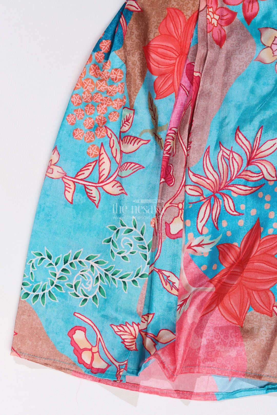 The Nesavu Girls Sharara / Plazo Set Girls Plazo Choli with Jacket and Floral Print Design for a Graceful Ethnic Look Nesavu Girls Plazo Choli Jacket Floral Print Weddings Festive Wear | The Nesavu