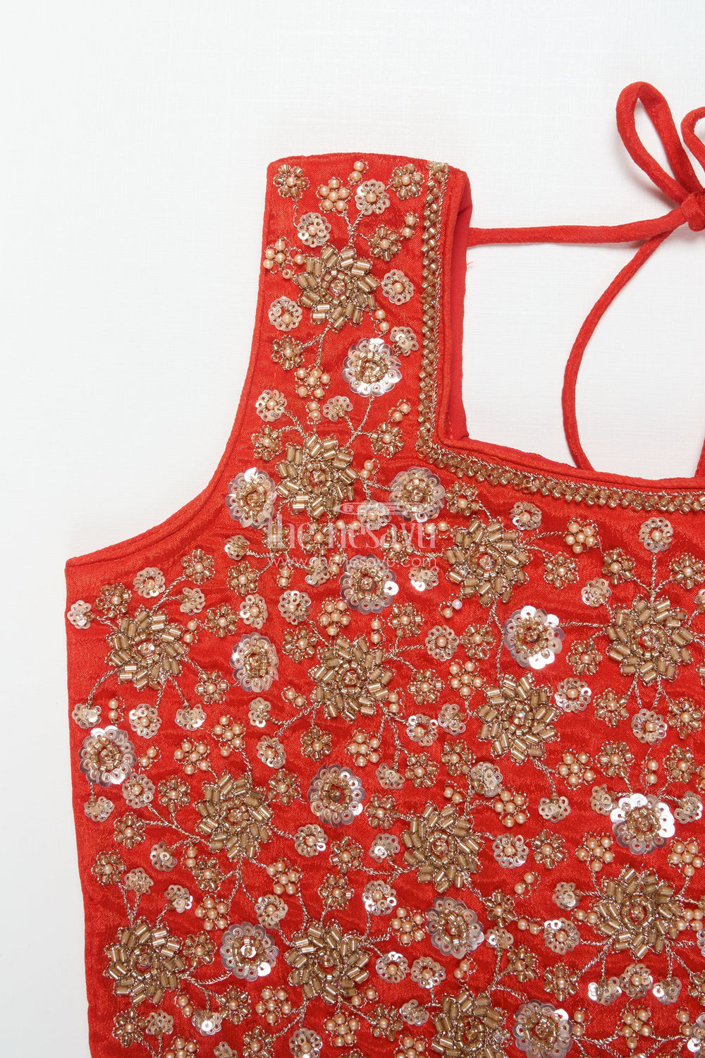 The Nesavu Girls Sharara / Plazo Set Girls Plazo Set with Embroidered Yoke for Festive Functions and Stage Shows Nesavu Nesavu girls georgette plazo set embroidery festive performances cultural celebrations